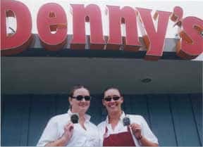 Laverne and Shirley at Denny's
